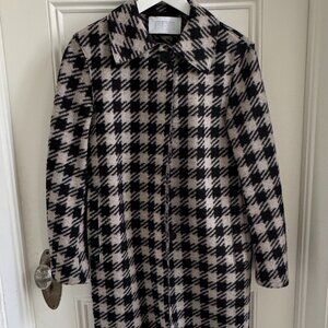 Harris Wharf London - Gingham Cocoon Coat